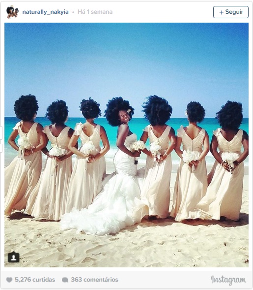 Noivas e madrinhas mostram poder do cabelo afro e fotos viram hit na internet - 2
