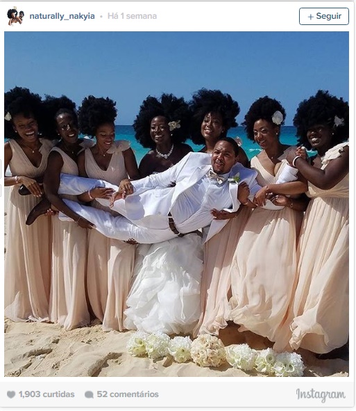 Noivas e madrinhas mostram poder do cabelo afro e fotos viram hit na internet - 4